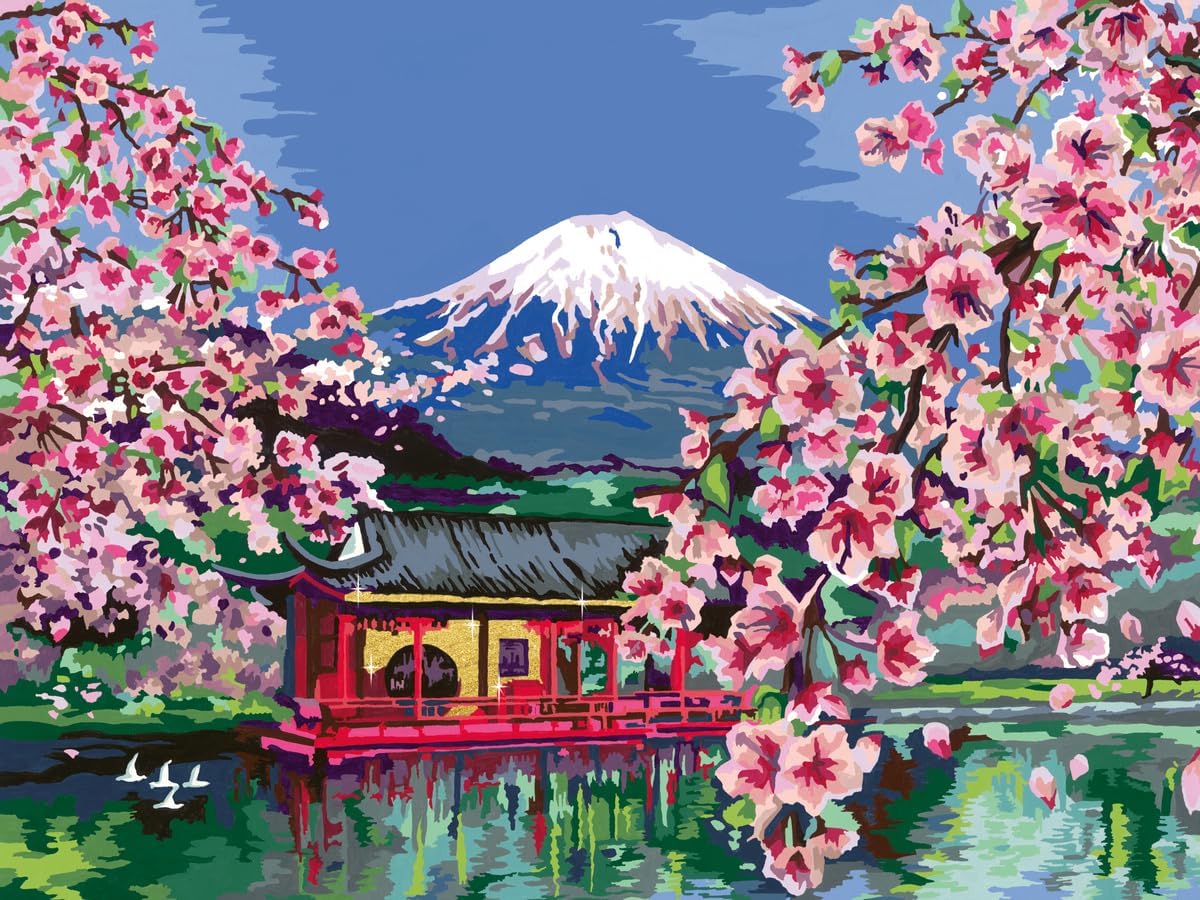Malen nach Zahlen CreArt Japanese Cherry Blossom, Neue Version