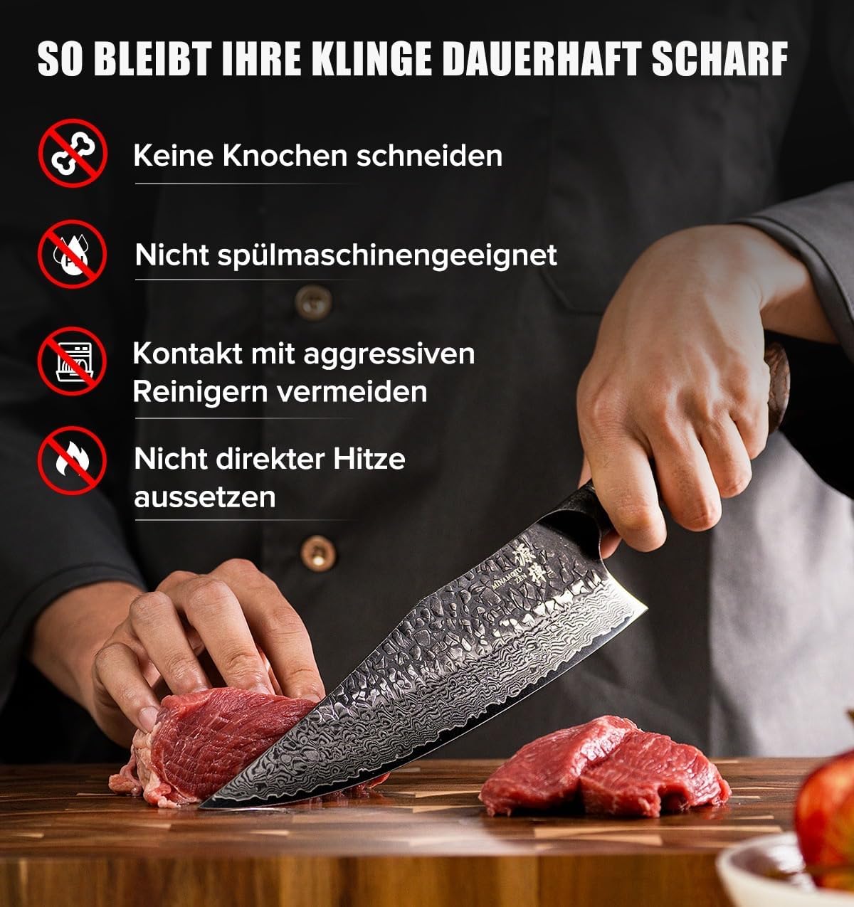 Damast Chefmesser, Chefmesser