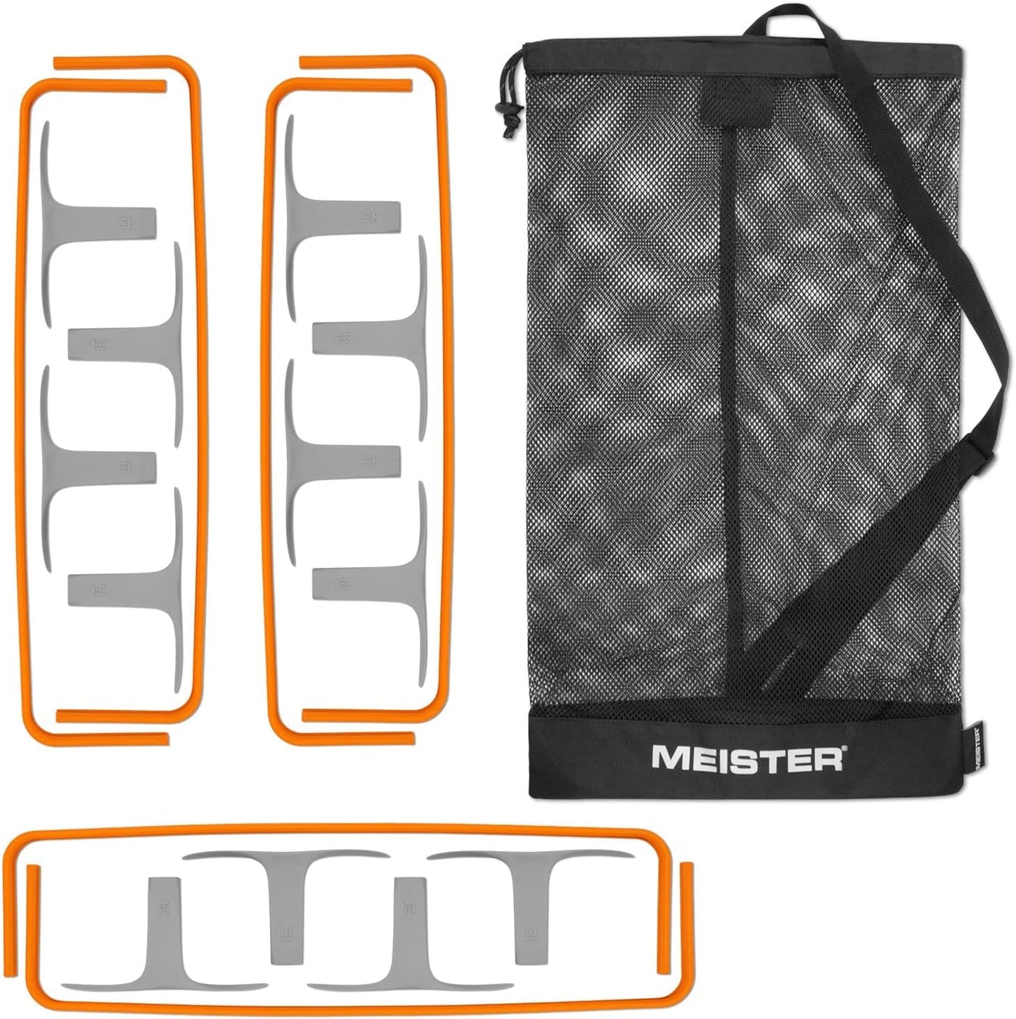 6-teiliges ZoomFlex Agility-Hürden-Set mit Tragetasche, Sicherheitsorange 6" Hürden – 6er-Pack mit Tragetasche