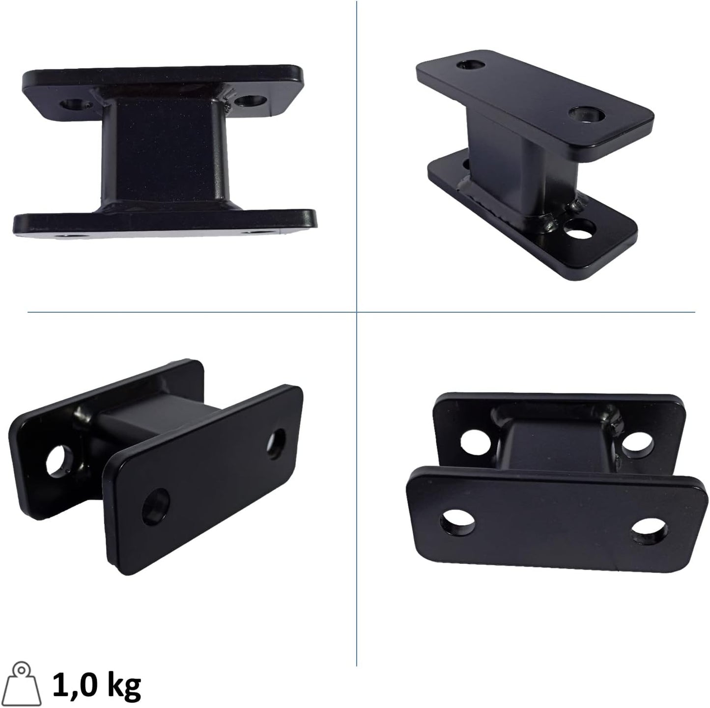 Adapter Verlängerung für Anhängerkupplung, 125 mm für 90 mm Lochabstand