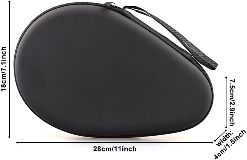 Tischtennisschläger Hülle, Schwarz