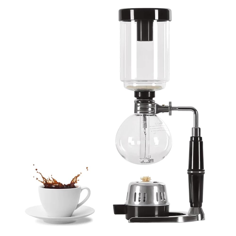 Siphon-Kaffeemaschine mit Alkoholbrenner