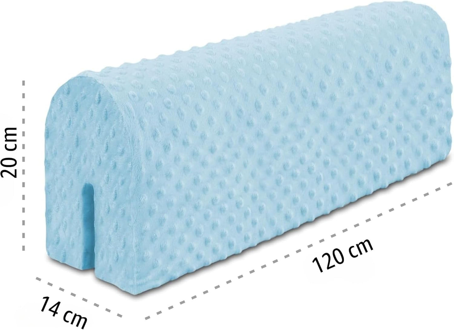 Bettkantenschutz für Kinderbetten, Blau 120 cm