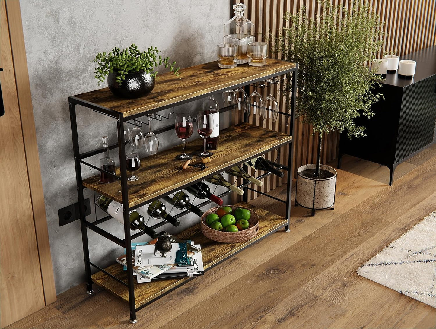 Weinregal mit Flaschenhalter Loft 2-7, LOFT 2-7