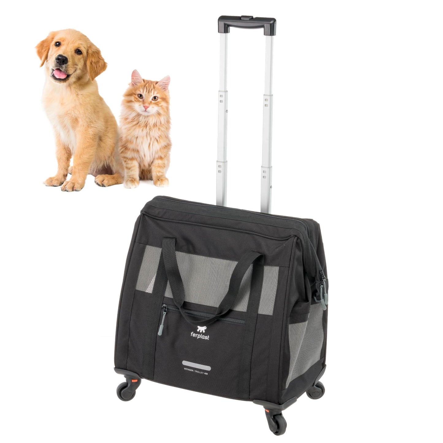 Hundebox Voyager Trolley mit ausziehbarem Griff