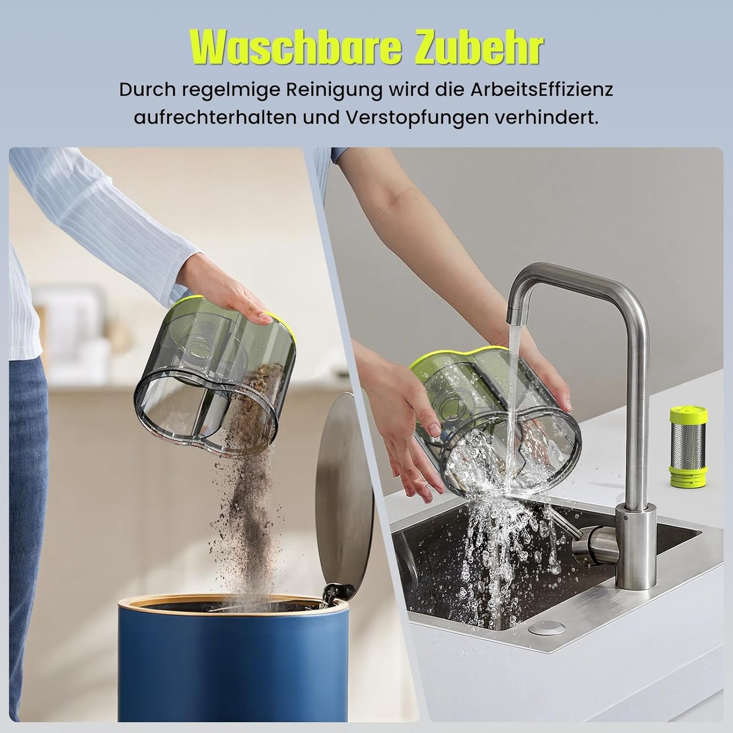 Milbensauger mit UV-C und Heissluft, 16kPa, Matratzenreinigung, Grau