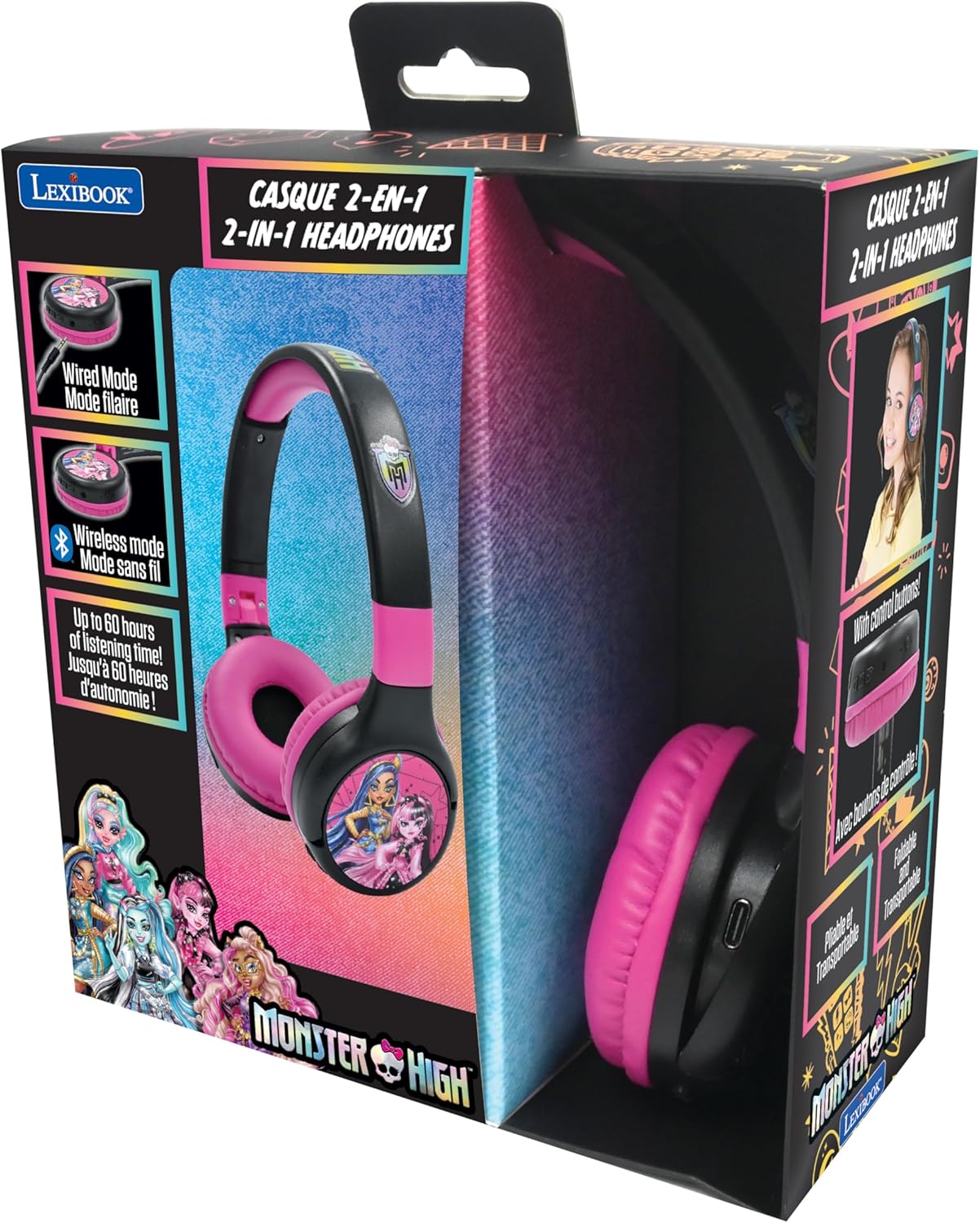 Bluetooth- und kabellose Kopfhörer, Monster High
