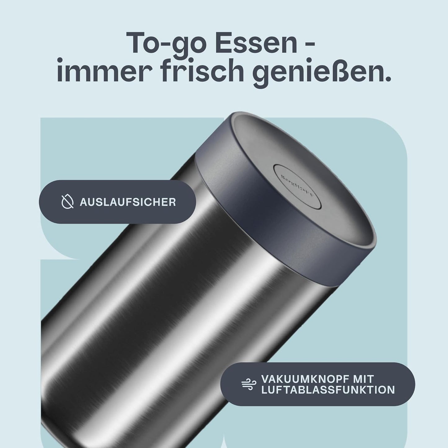 Thermobehälter, Navy & Steel Large (750ml)