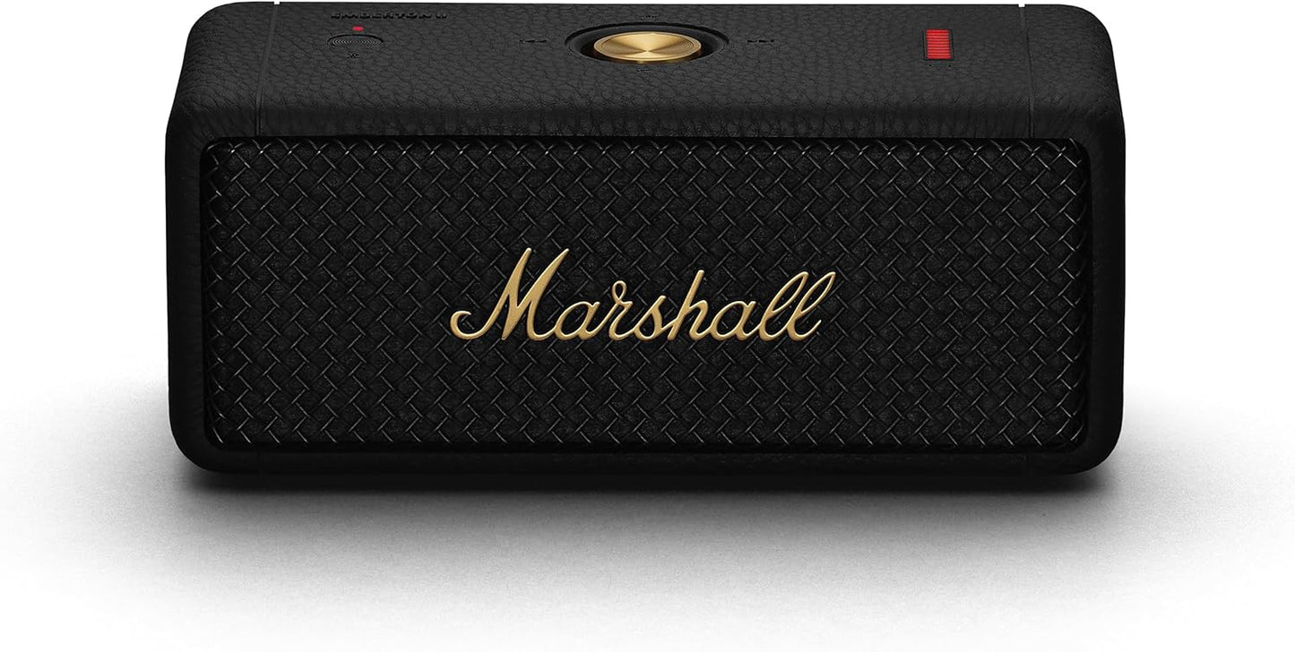 Emberton II - Tragbarer Bluetooth Lautsprecher, Black & Brass Emberton II