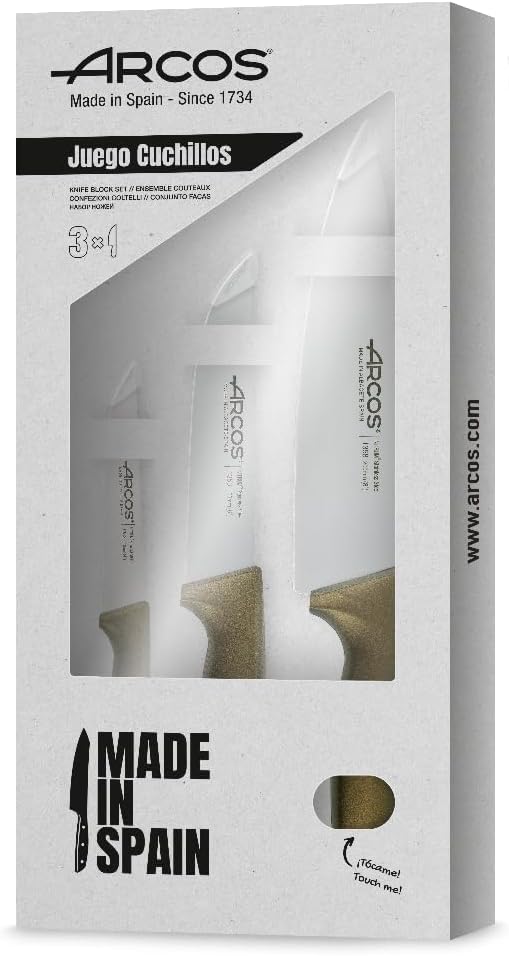 Niza - Küchenmesser-Set, Estandar Metallisches Gold
