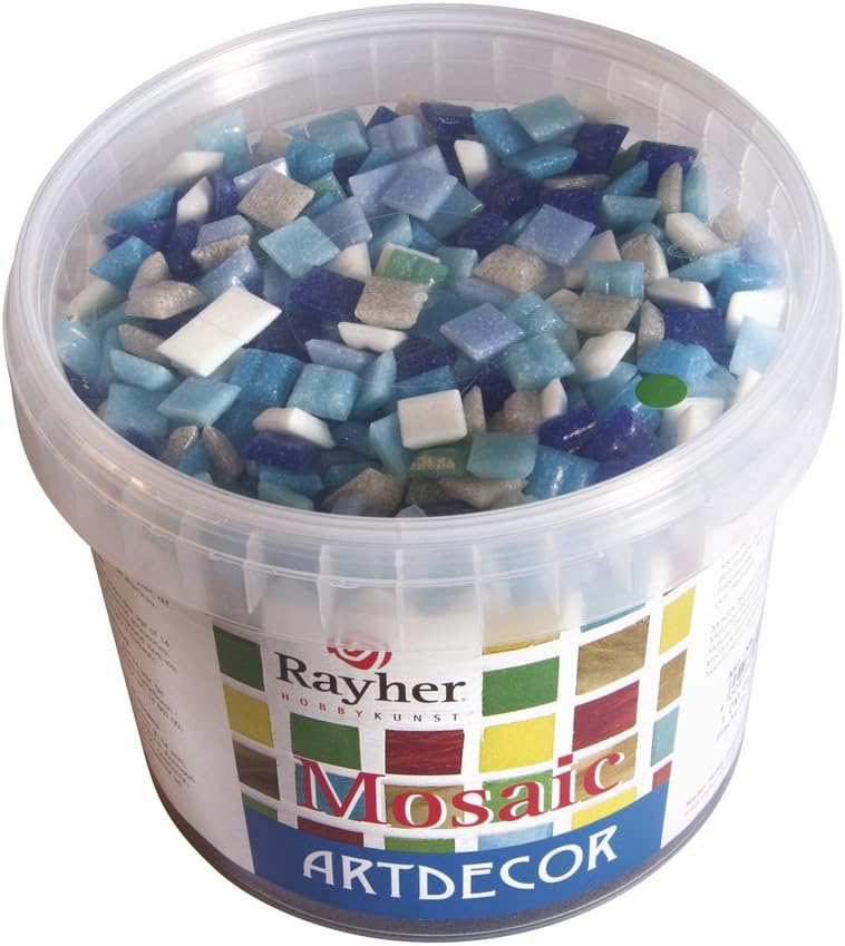 Mosaiksteine, Blau 1x1 cm