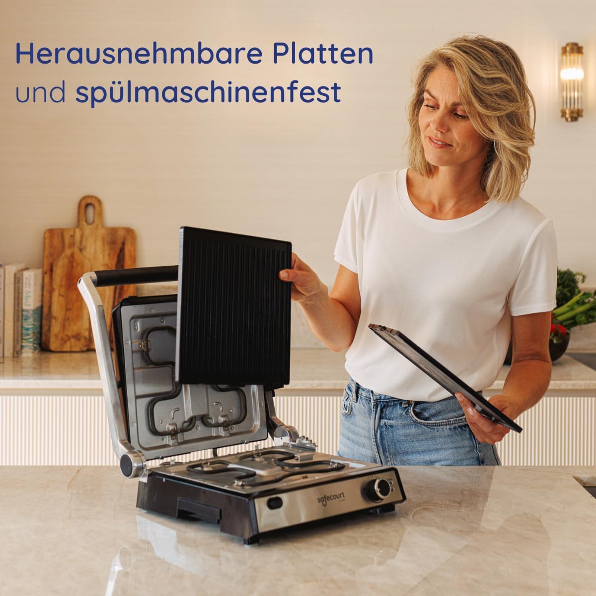4-in-1 Kontaktgrill, Silber