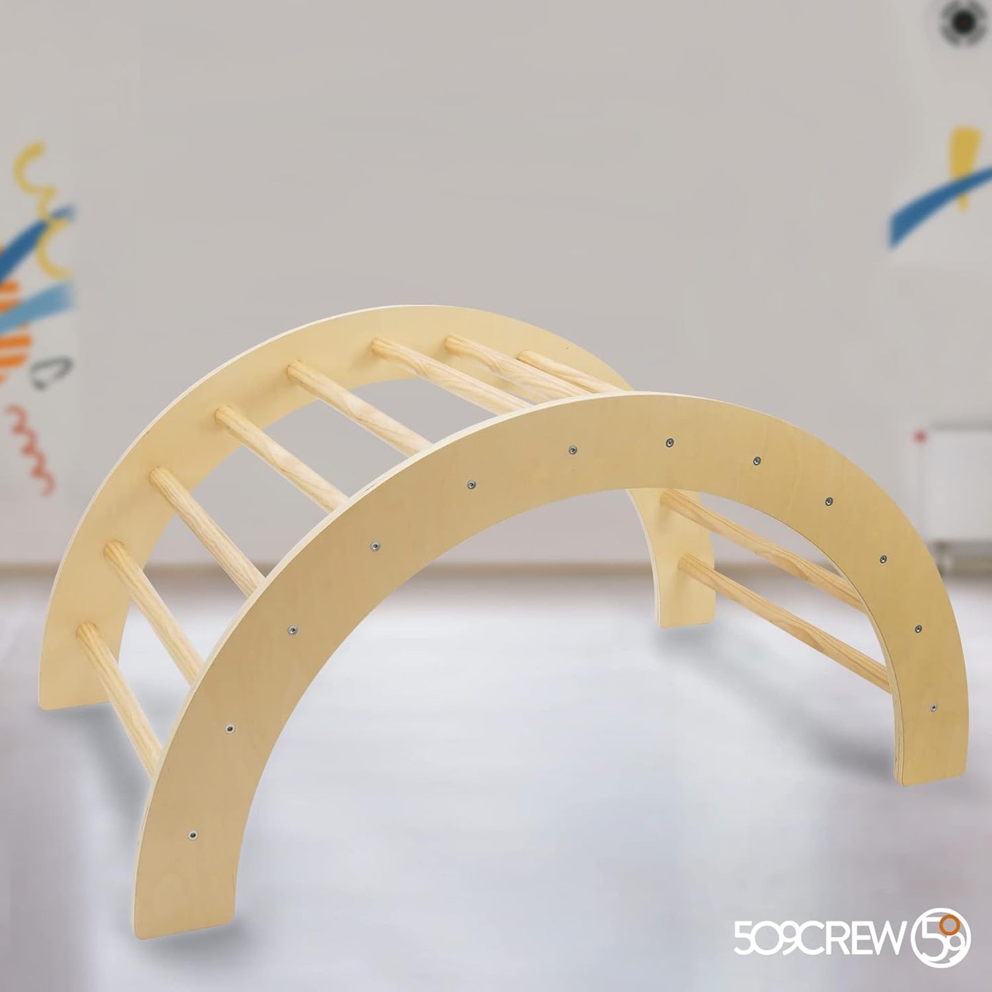 2-in-1 Kletterbogen & Schaukelstuhl für Kinder