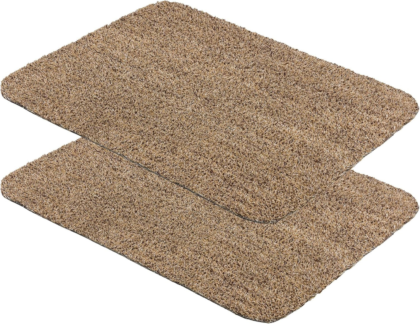 Waschbare Schmutzfangmatte (2er Set), 40 x 60 cm - 2er Set Beige