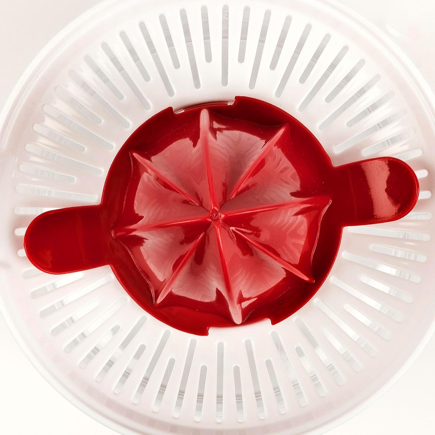 Zitruspresse mit Doppelkegel, Weiß / Rot