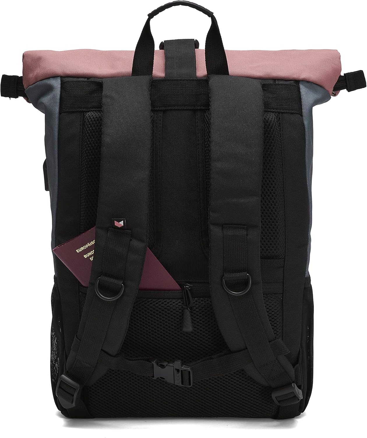 Freizeit Rucksack mit Laptopfach & Anti Diebstahl Tasche, Salmon