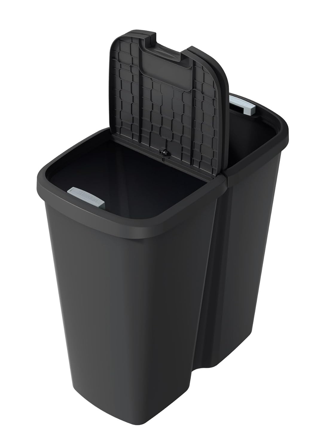 Duo Abfalleimer, schwarz / schwarz
