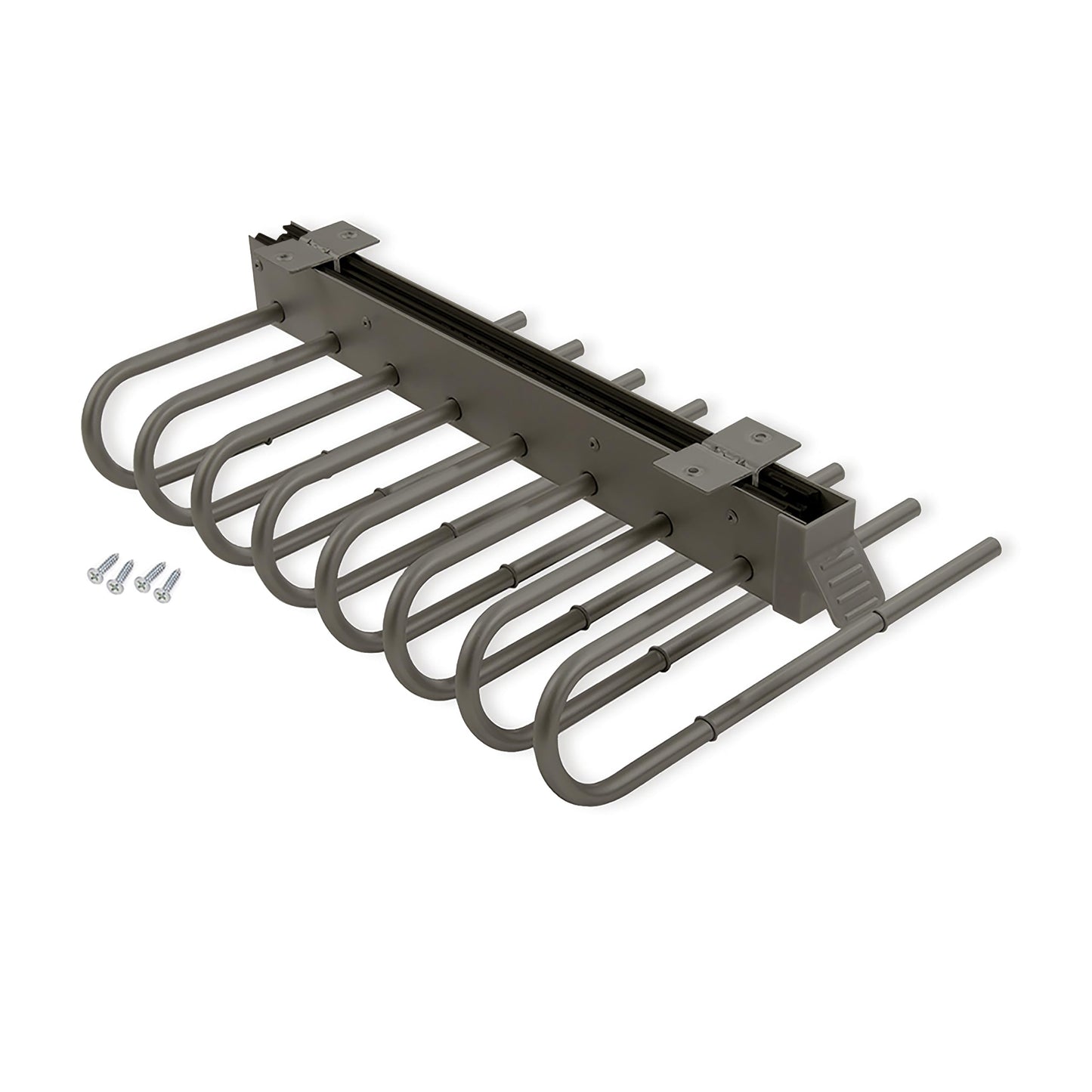 Ausziehbarer Hosenbügel, Linken seite Titanium