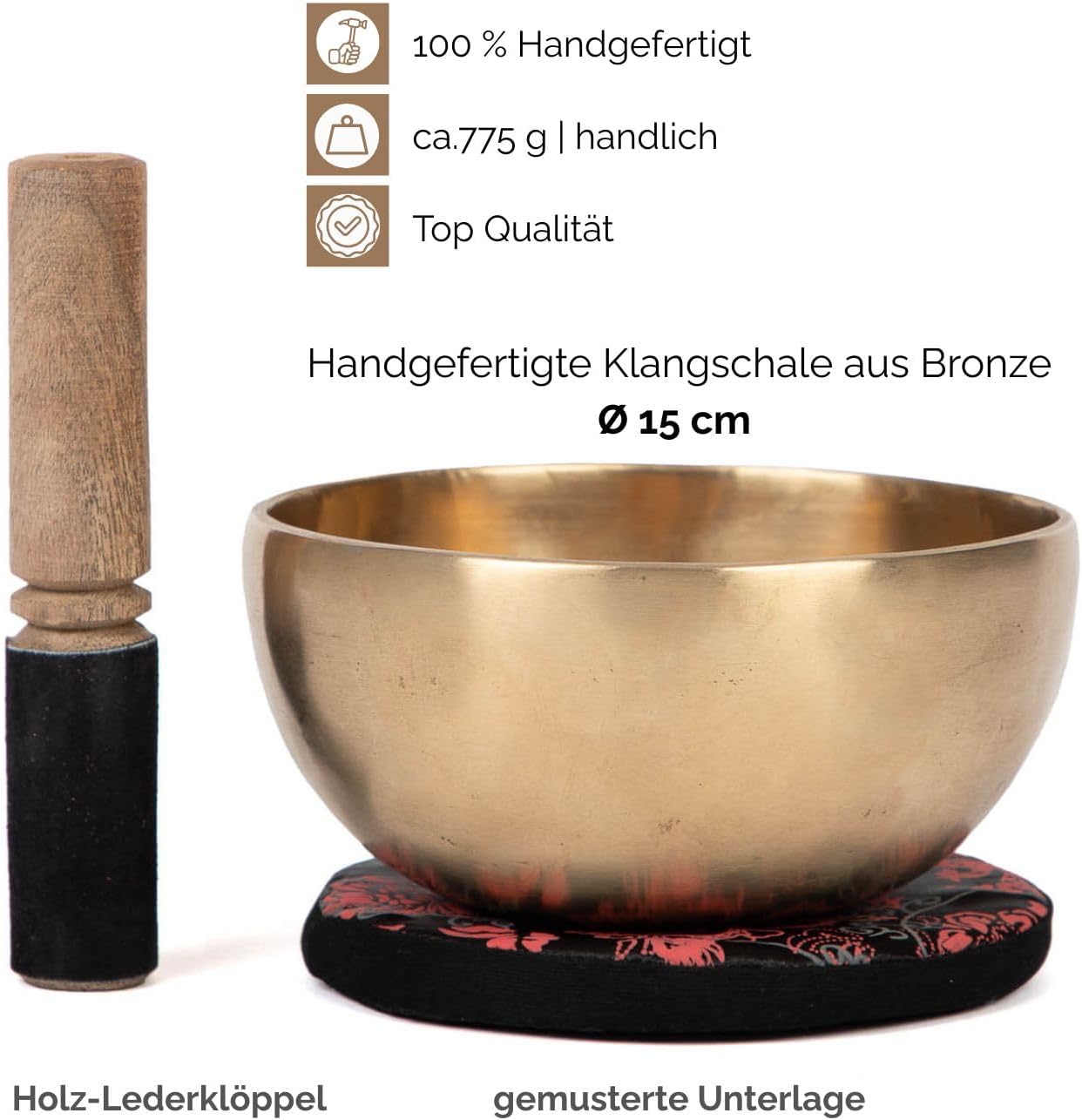 Klangschale Set, 15 cm
