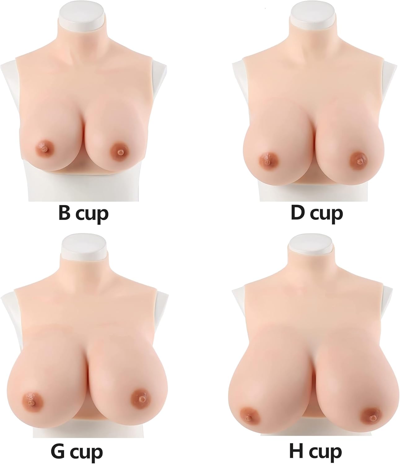 Silikonbrüste für Crossdresser E Cup, Gelb Silikon E cup