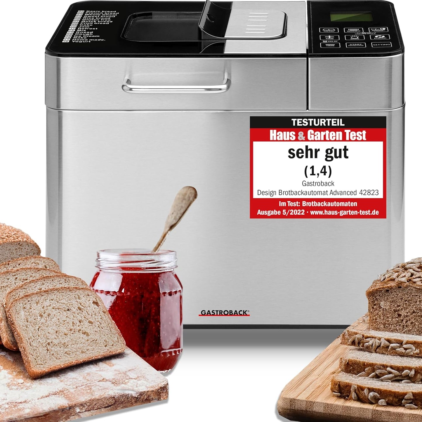 Brotbackautomat Advance mit 18 Programmen, Single