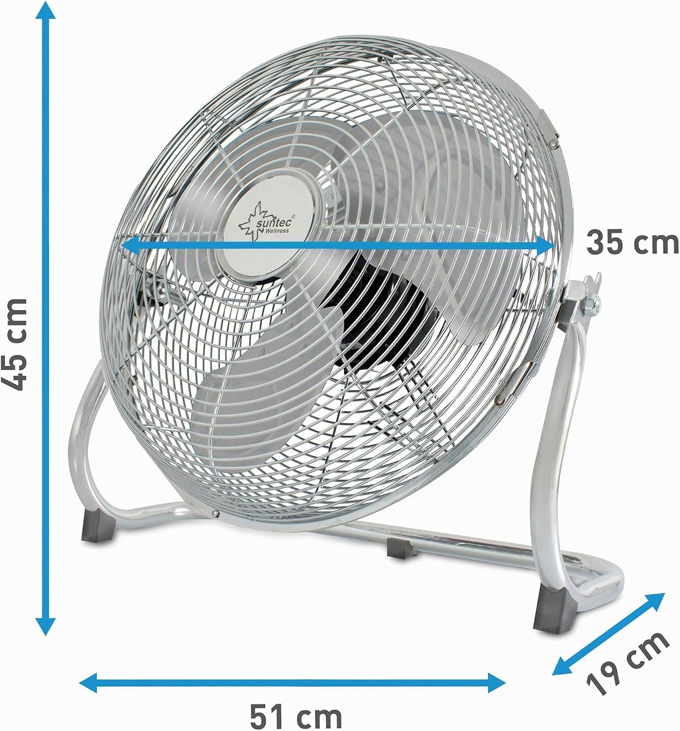 Bodenventilator CoolBreeze 3500 BV, leise, tragbar