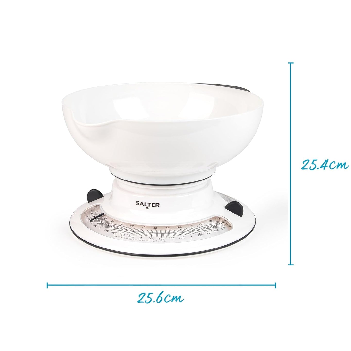 Mechanische Küchenwaage mit Schüssel (4kg Kapazität), Aquaweigh Mechanical 4kg Küchenwaage