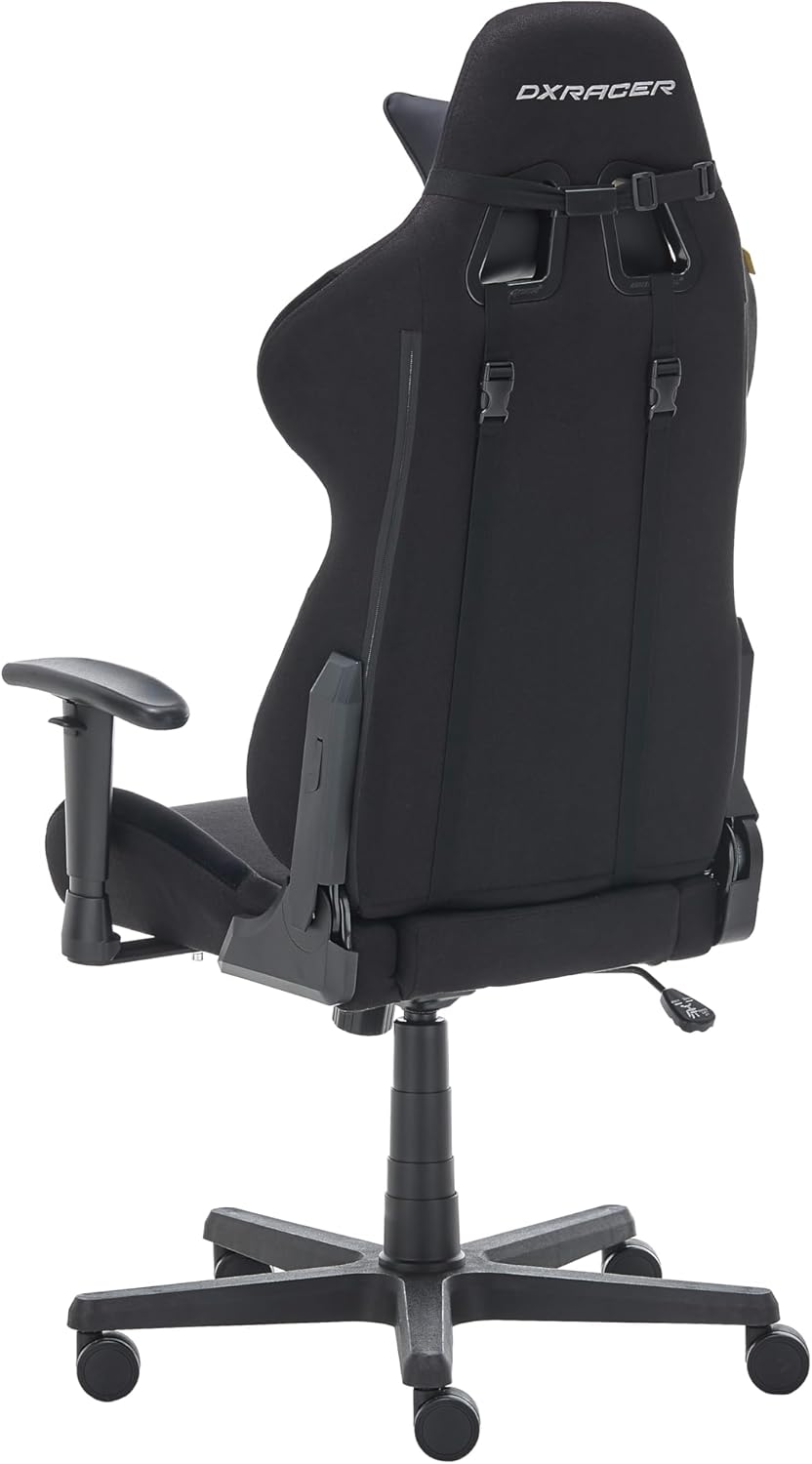 Ergonomischer Gaming-/Bürostuhl mit Wippfunktion, DXRacer FORMULA Schwarz Standardlieferung