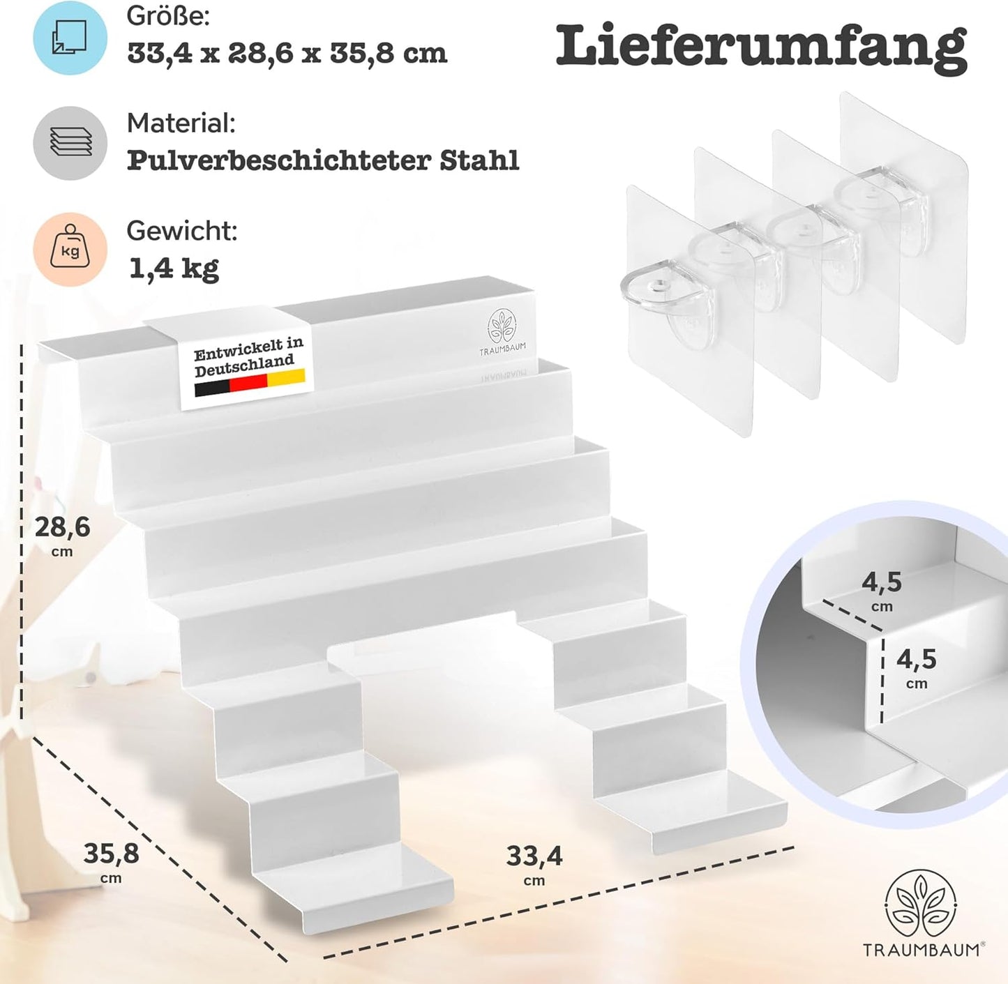Magnetisches Tonie-Regal für IKEA KALLAX, Tonie Box Aussparung MITTIG