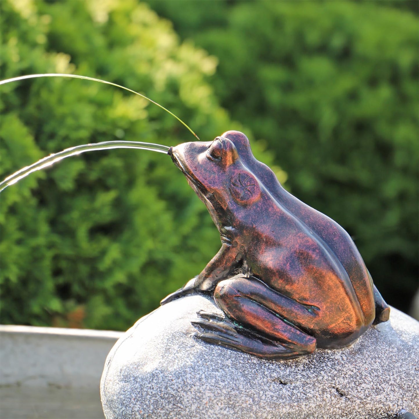 Wasserspeier Frosch mit Springbrunnenpumpen-Set, Strompumpe + Frosch NSP10