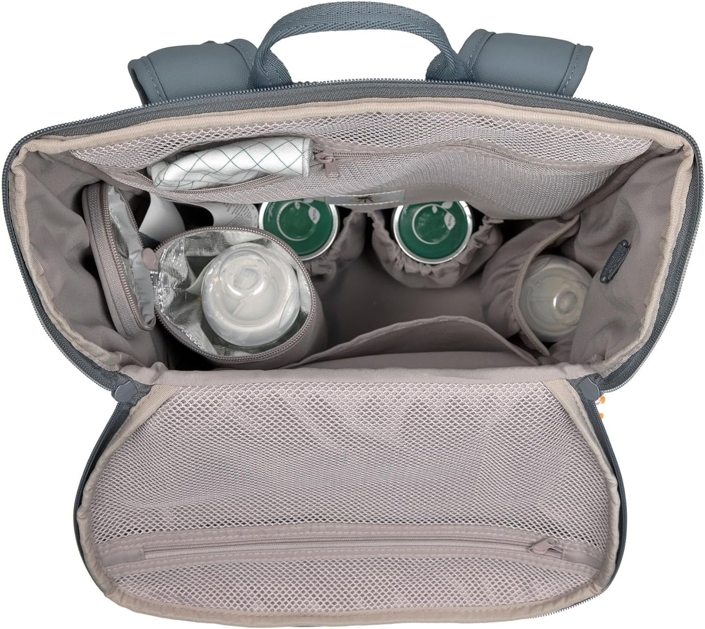 Wickelrucksack Slender Up mit Wickelunterlage und Flaschenhalter, Anthracite