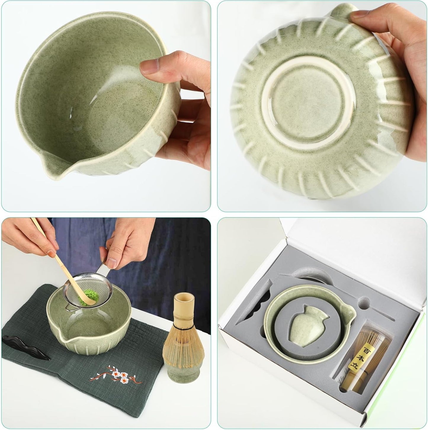 7-teiliges Matcha Tee-Set für Anfänger