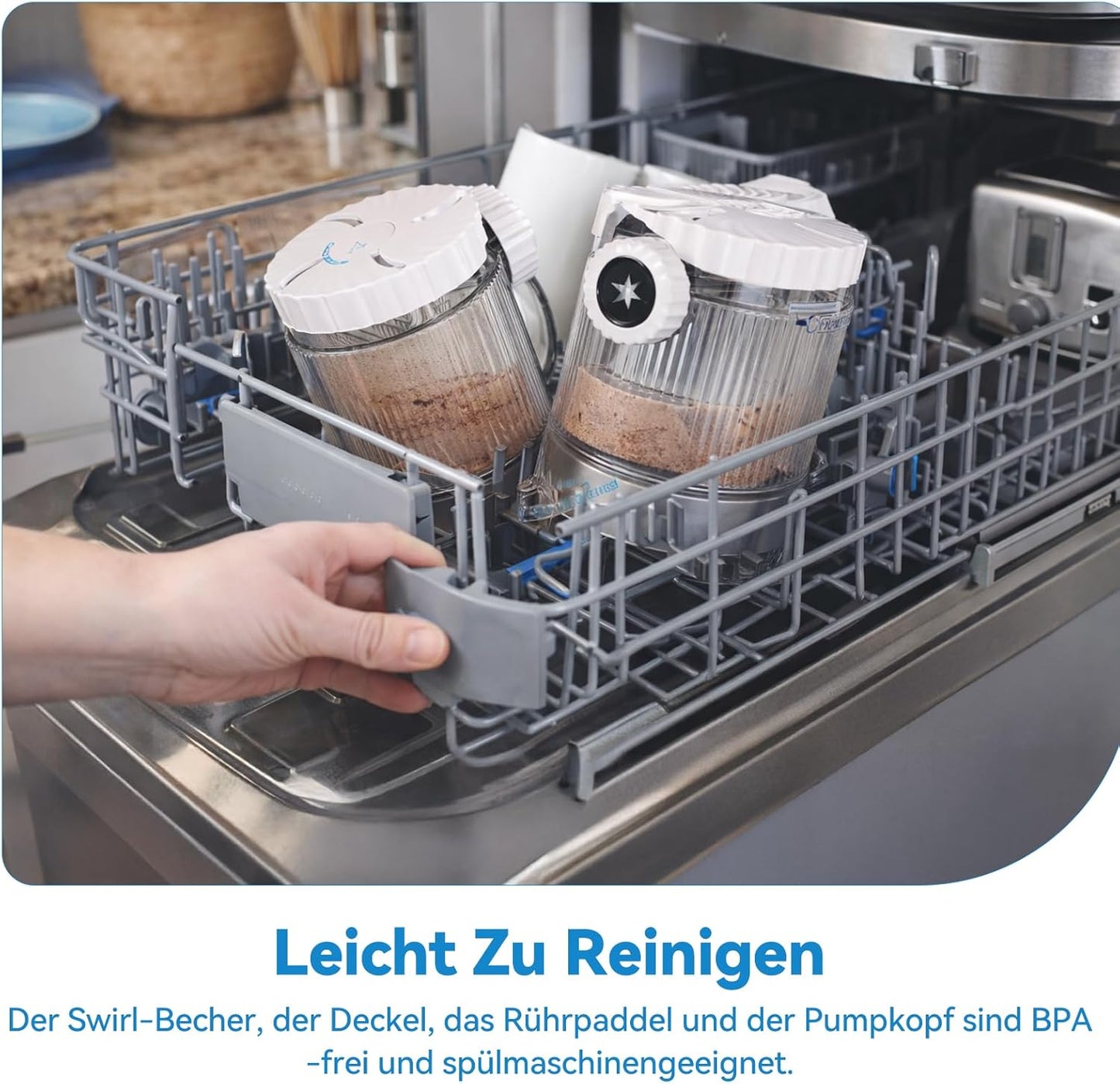 4 x Creami Swirl Behälter für die Ninja Creami NC700/NC701 Serie