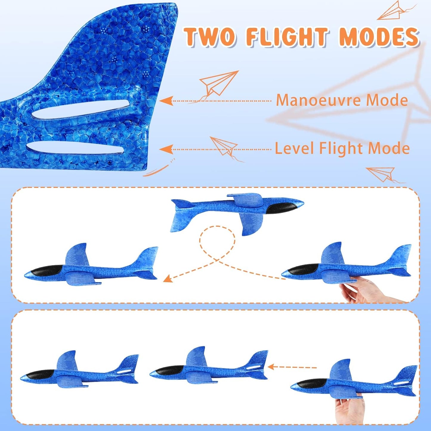 Wurfgleiter Segelflugzeug 4er-Set, Tarnung