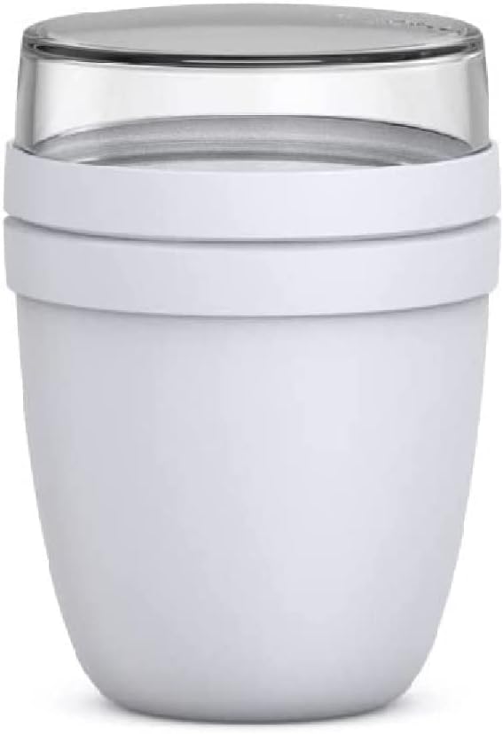 Lunchpot Ellipse - Praktischer Joghurtbecher & Müslibecher, 08. Cool Grey Original