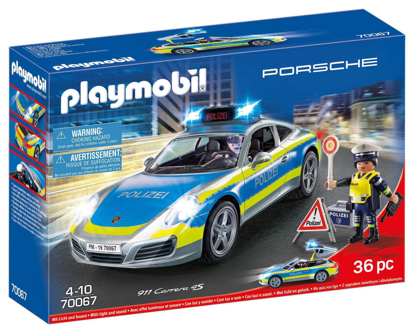 70067 City Action Porsche 911 Carrera 4S Polizei, Konstruktionsspielzeug