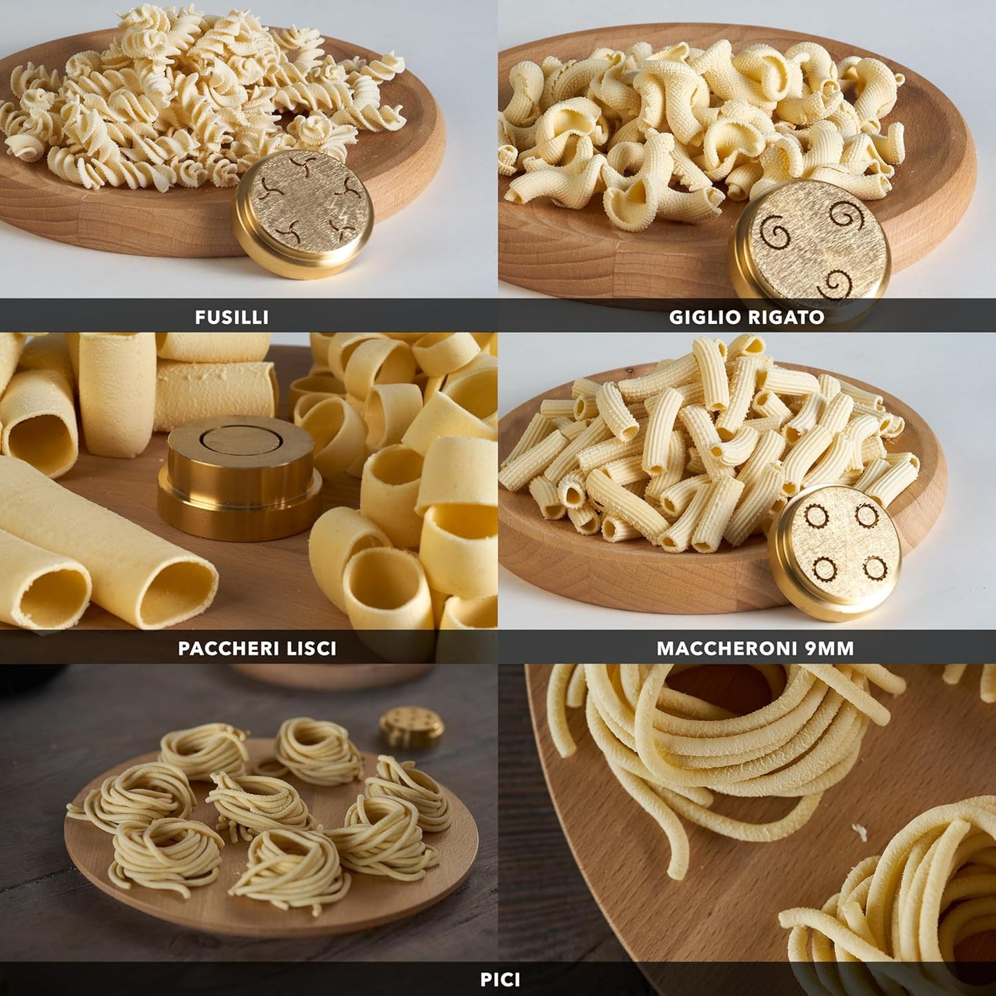 Pasta-Maker, 16 Trafile (5 Bronzo)