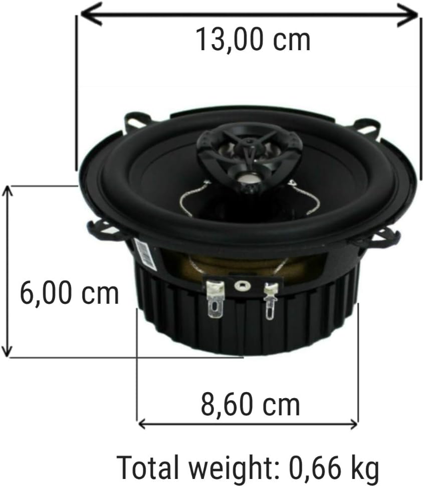 Koaxial-Autolautsprecher-Set (2-Wege, 130 mm)