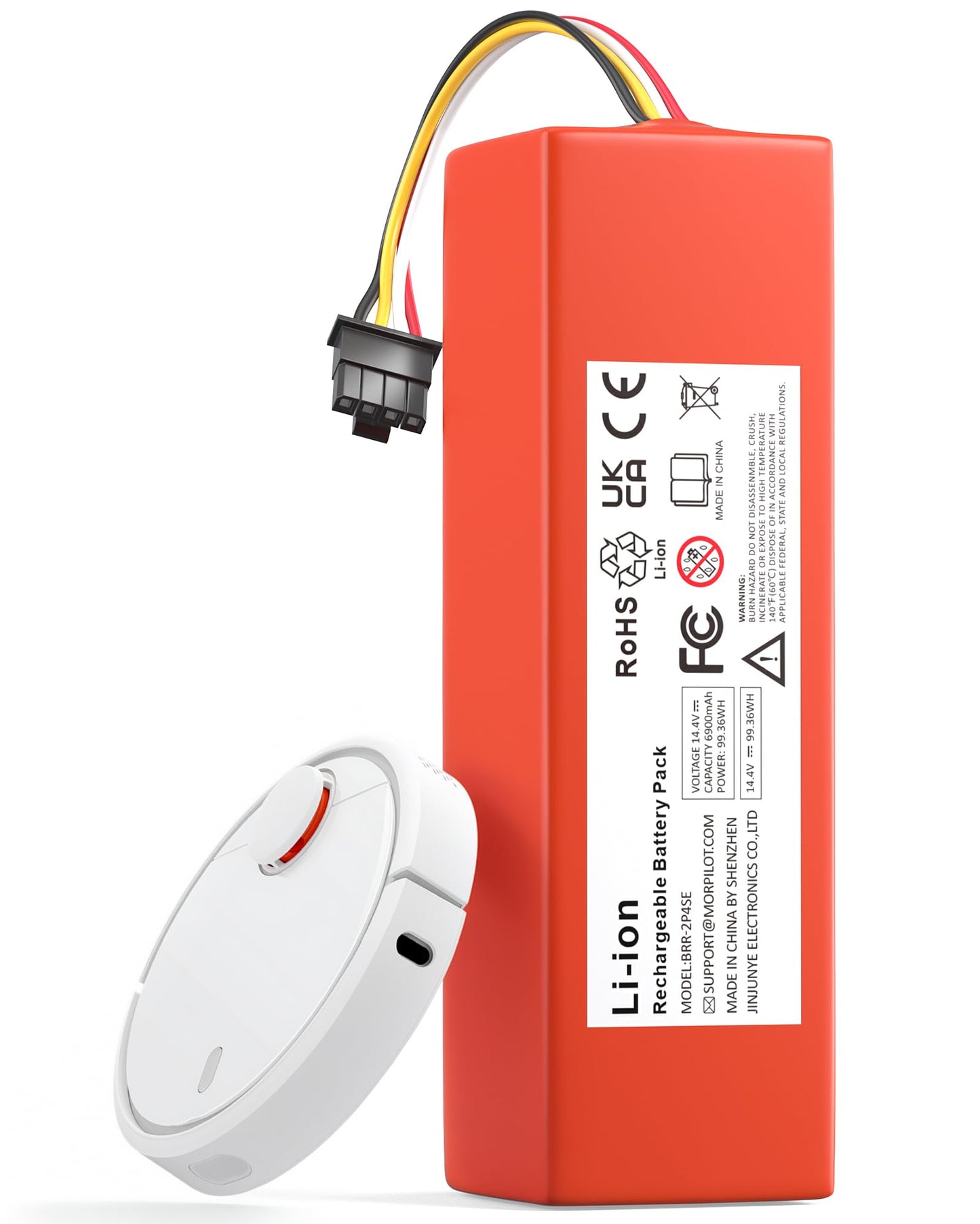 Ersatzakku für Xiaomi, Roborock und Dream, Orange