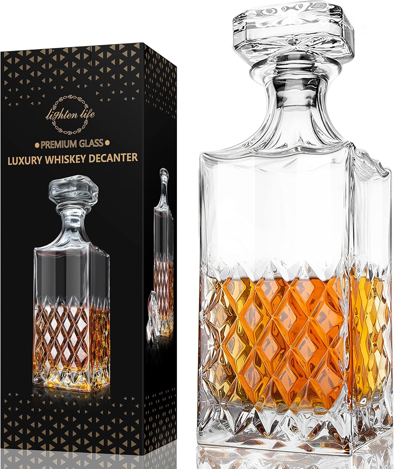 Whisky-Dekanter mit Stopfen