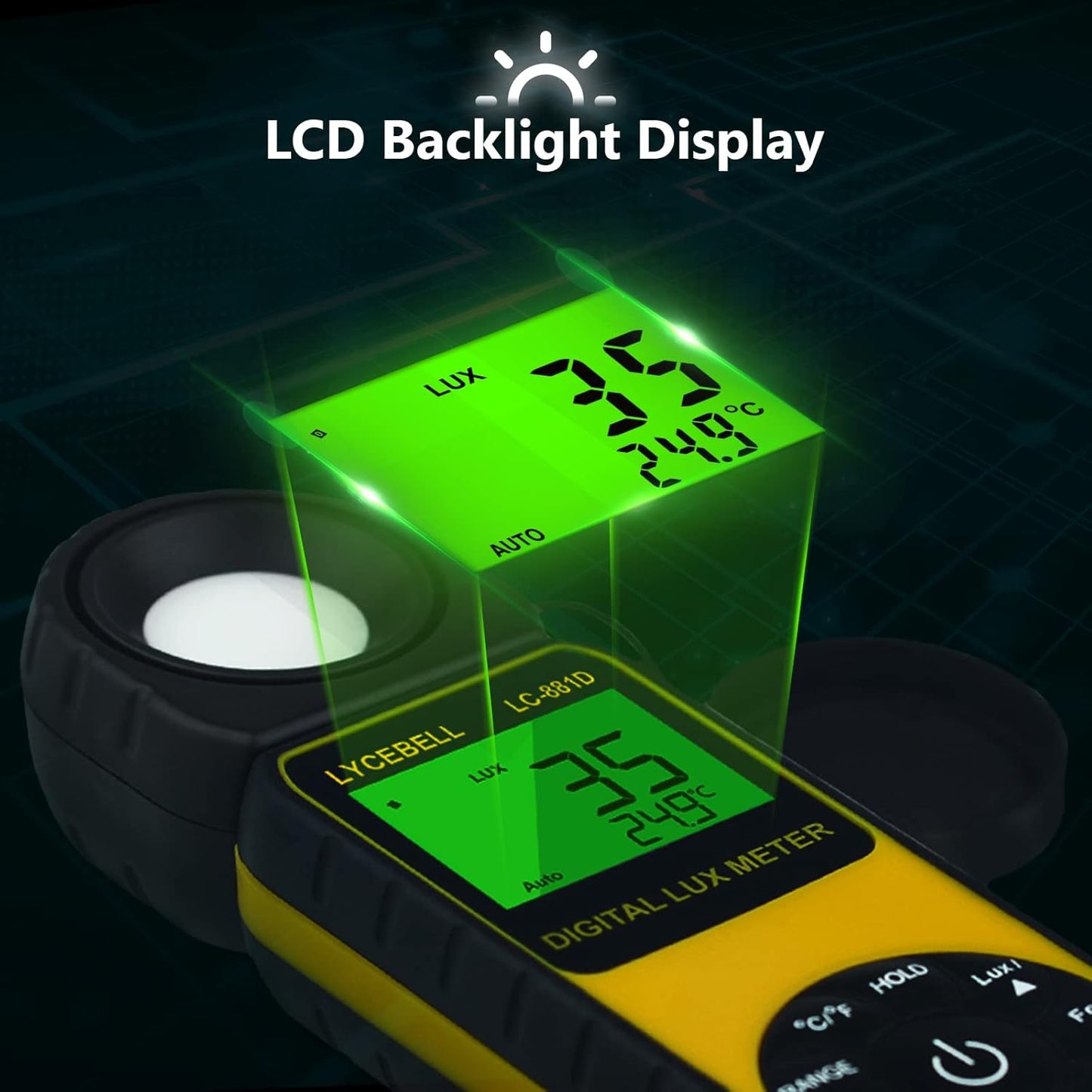 Digital Luxmeter LC-881D, 400,000 Lux