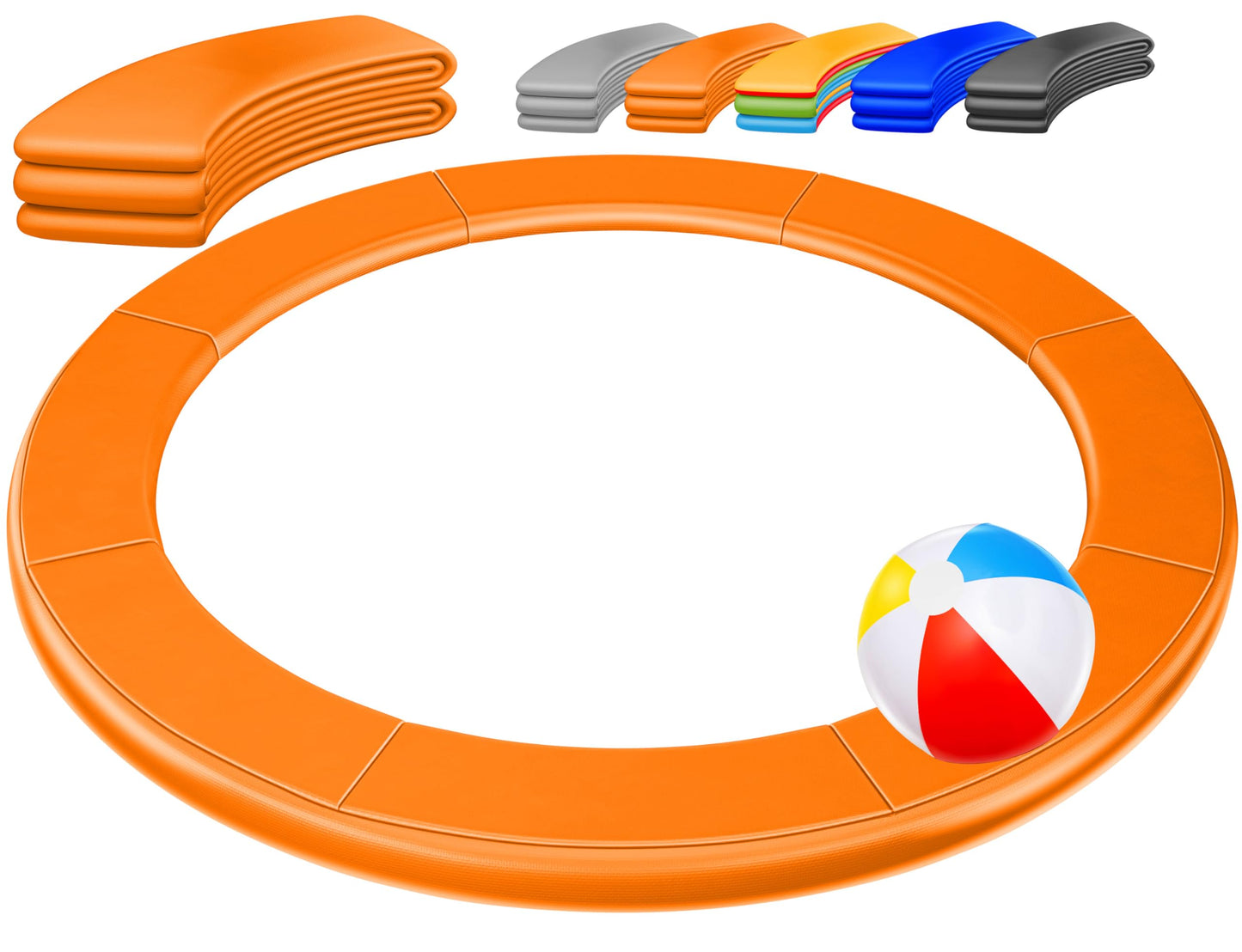 Trampolin Randabdeckung, Orange 244 cm