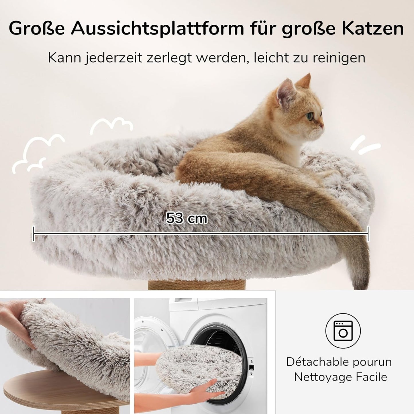Kratzturm mit Katzenliege, M