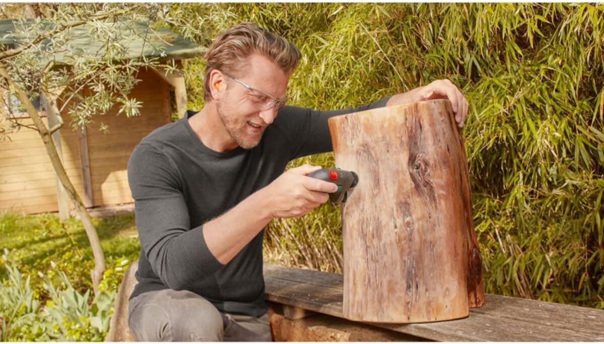 Akku Schleifer & Polierer EasyCurvSander, Set | 1 Akku | Neues Design
