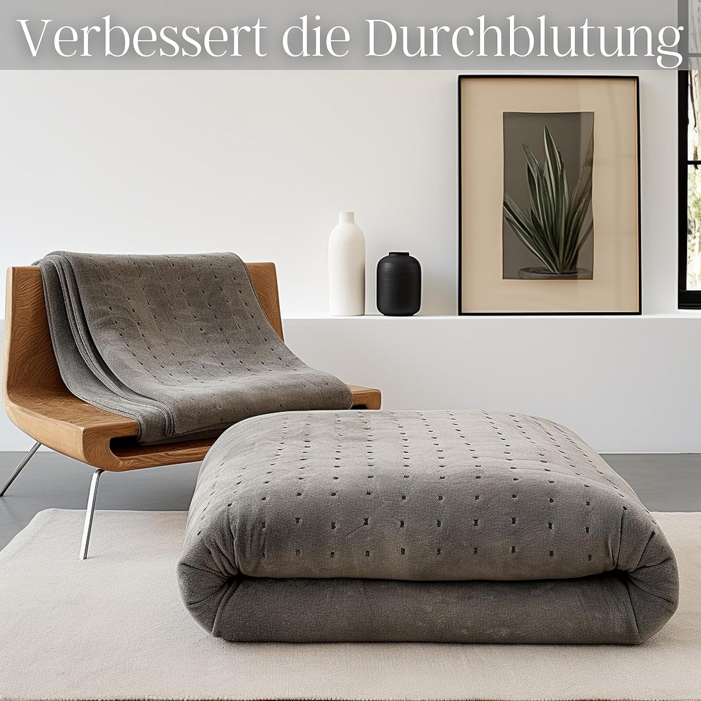 Heizdecke mit Timer und Fernbedienung