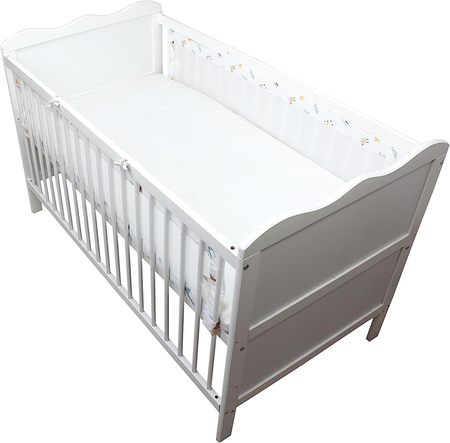 3D Mesh Bettumrandung Safariwelt, 2er-Set, ca. 128 x 30 cm (für Babybett 140x70) Safariwelt