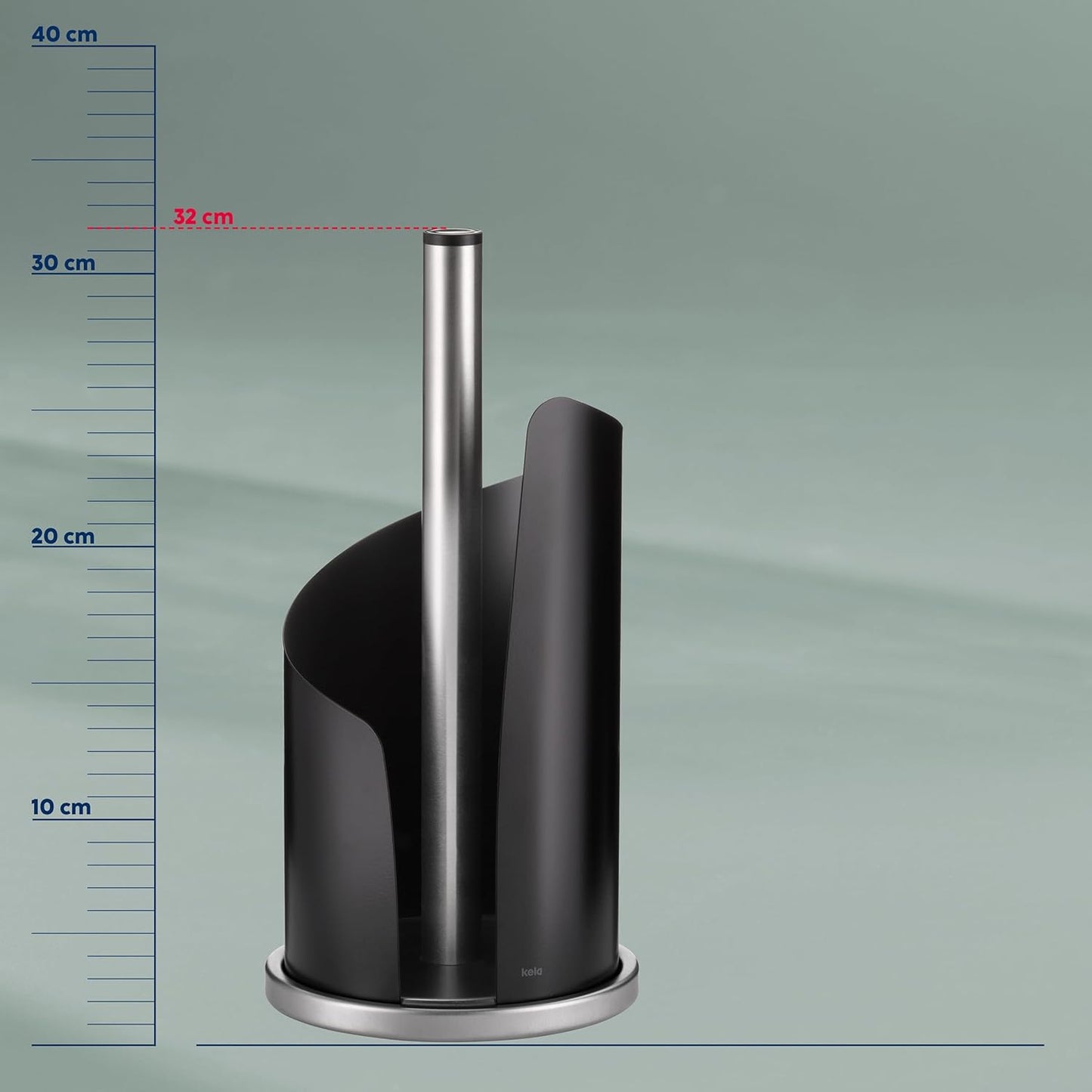 Küchenrollenhalter Stella, Schwarz