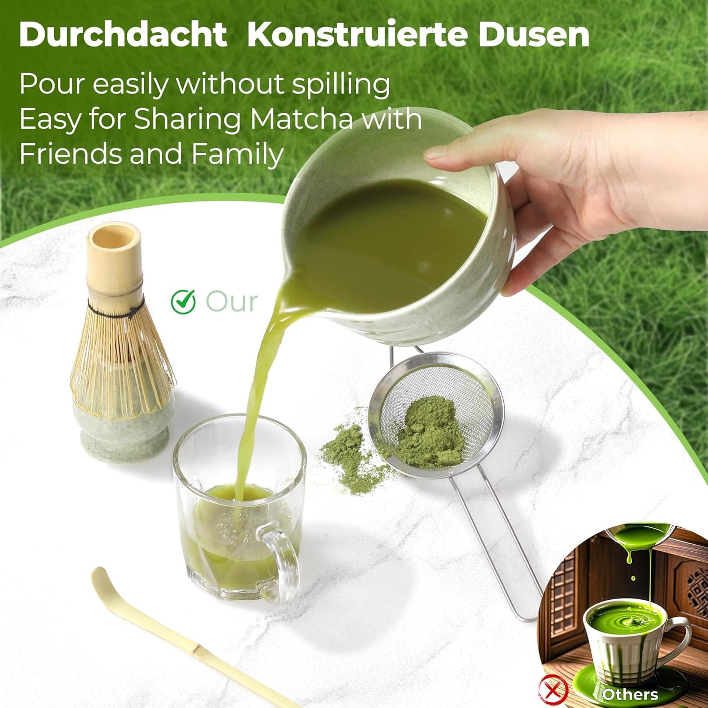 5-teiliges Matcha-Set