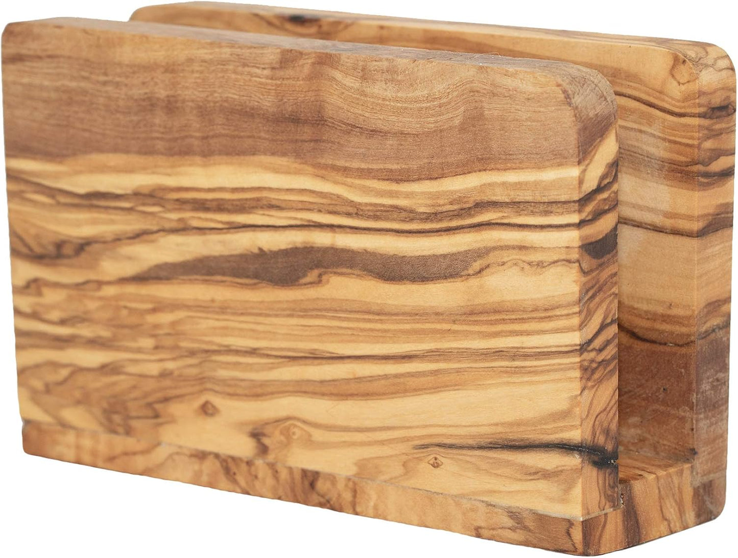Serviettenhalter aus Olivenholz, 16 x 10 x 5 cm