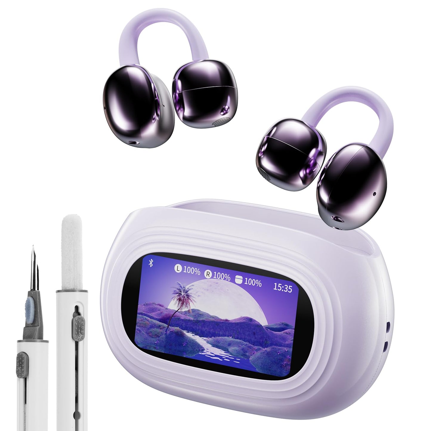 Übersetzer Ear-Clip-Ohrhörer, Lila